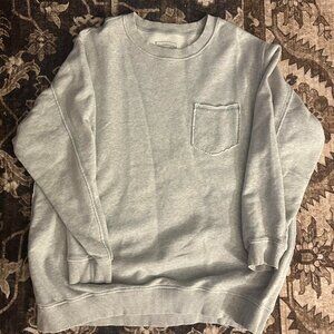 Aerie Light Grey Crewneck Sweater Size S